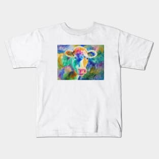 Cow Watercolor Kids T-Shirt